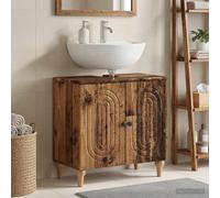 vidaXL Armadio per Lavabo da Bagno ALKMAAR Legno antico