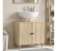 vidaXL Armadio per Lavabo da Bagno ALKMAAR Rovere Sonoma
