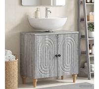 vidaXL Armadio per Lavabo da Bagno ALKMAAR Sonoma grigio