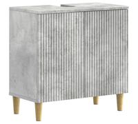 vidaXL Armadio per Lavabo da Bagno ARNHEM Grigio Cemento