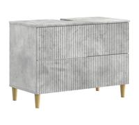 vidaXL Armadio per Lavabo da Bagno ARNHEM Grigio Cemento