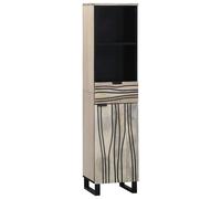 vidaXL Armadio per Lavabo da Bagno con porta Bianco 38 x 33 x 160 cm