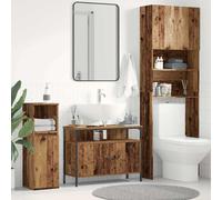 vidaXL Armadio per Lavabo da Bagno Legno vecchio 80 x 30 x 60 cm