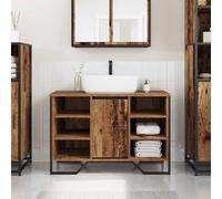 vidaXL Armadio per Lavabo da Bagno Legno vecchio 91 x 35 x 60 cm