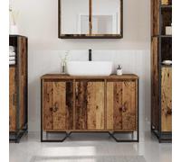 vidaXL Armadio per Lavabo da Bagno Legno vecchio 91 x 35 x 60 cm