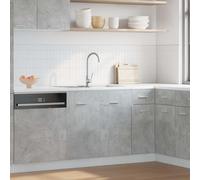 vidaXL Armadio per Lavabo “Lyon” Grigio Cemento 80x46x81,5 cm in