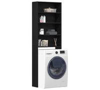 vidaXL Libreria moderna rovere nero – MDF, montaggio semplice, spazio per libri soggiorno/ufficio