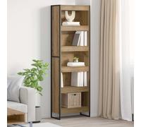 vidaXL Armadio per Libri 2 pcs Rovere Artigianale 80 x 30 x 155 cm