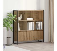 vidaXL Armadio per Libri 2 pcs Rovere Artigianale 99,5 x 30 x 108 cm