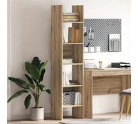 vidaXL Scaffale Rettangolare in Rovere, Realizzato in Legno ingegnerizzato, 40 x 35 cm, Altezza 180 cm. Perfetto per Interni, dal Design Rustico. Offerta Ampia capacità di archiviazione, stabilità a