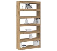 vidaXL Armadio per Libri 6 Livelli 100 x 30 x 198 cm | Tanto spazio per libri e decorazioni, Design elegante che si abbinano perfettamente con le case di oggi,