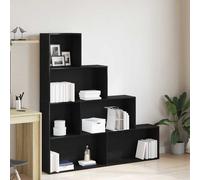 vidaXL Armadio per Libri 6 livelli 155 x 24 x 160 cm Rovere Nero