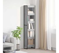 vidaXL Armadio per Libri Grigio Sonoma 80 x 30 x 155 cm