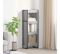 vidaXL Biblioteca Grigio Sonoma 80 x 30 x 155 cm Legno di ingegneria, Soggiorno, Set di mobili rettangolare e resistente con un design elegante per spazi moderni, ideale per il comfort e la st