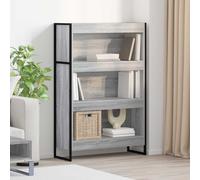 vidaXL Armadio per Libri Grigio Sonoma 80 x 30 x 155 cm