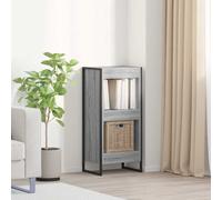 vidaXL Armadio per Libri Grigio Sonoma 80 x 30 x 155 cm
