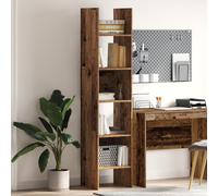 vidaXL Mobile per Libri in Legno Vecchio, 40 x 35 x 180 cm, Autonomo, Spazio di Stoccaggio Ampio, Stile Rustico, Solo per Interni, Design Moderno, Forma Rettangolare, Scaffale per il Soggiorno