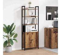 vidaXL Armadio per Libri Legno vecchio 60 x 24 x 161 cm