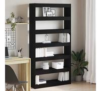 vidaXL Armadio per Libri Nero Legno multistrato