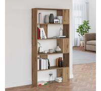 vidaXL Libreria Rovere Artigianale 80 x 24 x 159 cm Legno Ingegneria, Libreria Moderna in Legno, Mensola Rettangolare, Organizzatore Semplice, Decorazione per il tuo Soggiorno