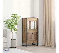 vidaXL Libreria Artisan Rovere 80 x 30 x 155 cm, in legno ingegnerizzato, per soggiorno, serie di mobili rettangolari e durevoli, con design elegante per spazi moderni, ideali per comfort e stile