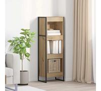 vidaXL Armadio per Libri Rovere Artigianale 80 x 30 x 155 cm