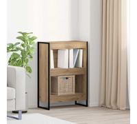 vidaXL Cassaforte per libri in rovere artificiale, 80 x 30 x 155 cm, in legno, rettangolare, serie di mobili resistenti con design elegante per spazi moderni, ideali per comfort e stile