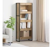 vidaXL Cassaforte per libri in rovere artificiale, 80 x 30 x 155 cm, in legno, rettangolare, serie di mobili resistenti con design elegante per spazi moderni, ideali per comfort e stile