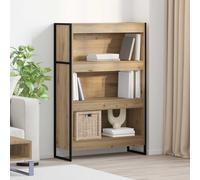 vidaXL Cassaforte per libri in rovere artificiale, 80 x 30 x 155 cm, in legno, rettangolare, serie di mobili resistenti con design elegante per spazi moderni, ideali per comfort e stile