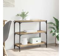 vidaXL Armadio per Libri Rovere artigianale 80 x 33 x 70,5 cm