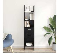 vidaXL Armadio per Libri Rovere nero 40 x 35 x 180 cm