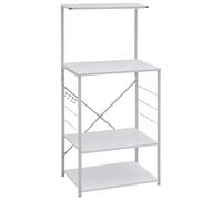 vidaXL Armadio per Microonde Bianco 60x39,6x123 cm in Truciolato