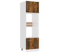 AX Mobile Cucina Mobiletto Microonde 60x57x207cm Anta Ripiani Parete News 815603