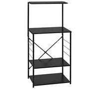 vidaXL Armadio per Microonde Nero 60x39,6x123 cm in Truciolato