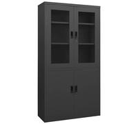 VIDAXL - Armadio per Ufficio Antracite 90x40x180 cm in Acciaio