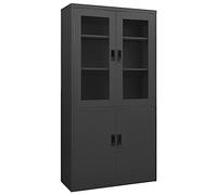 VIDAXL - Armadio per Ufficio Antracite 90x40x180 cm in Acciaio