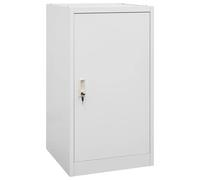 vidaXL Armadio Porta Sella Grigio Chiaro 53x53x105 cm in Acciaio