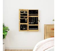 vidaXL Armadio Portagioie a Specchio con Luci LED a Parete