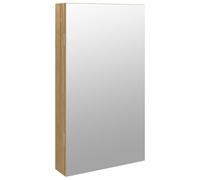 vidaXL Armadio Portagioie a Specchio con Luci LED a Parete