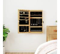 vidaXL Armadio Portagioie a Specchio con Luci LED a Parete