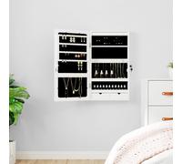 AX Mobiletto Specchio LED Illuminato Portagioie 37.5x10x67cm 2Cassetti 0K 353229