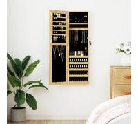 vidaXL Armadio Portagioie con Specchio a Muro 30x8,5x106 cm