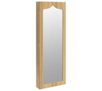 vidaXL Armadio Portagioie con Specchio a Muro 37,5x10x106 cm, portagioie a Specchio, Mobile portagioie a Specchio, organizzatore per Gioielli