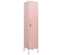 vidaXL Armadio Rosa 35x46x180 cm in Acciaio