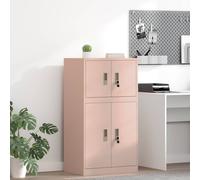 vidaXL Armadio Rosa 60 x 40 x 40 cm Acciaio