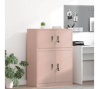 vidaXL Armadio Rosa 80 x 40 x 40 cm Acciaio