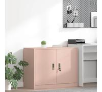 vidaXL Armadio Rosa 90 x 40 x 70 cm Acciaio