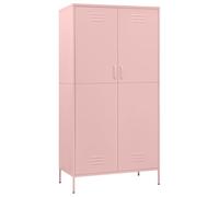 vidaXL Armadio Rosa 90x50x180 cm in Acciaio