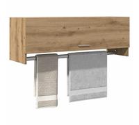 vidaXL Armadio Rovere Artigianale 100x32,5x35 cm in Truciolato, armadietto, organizzatore Armadio, Armadio Guardaroba, Armadio Organizer
