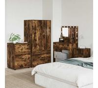 vidaXL Armadio Rovere fumé 60 x 48 x 81 cm Legno multistrato